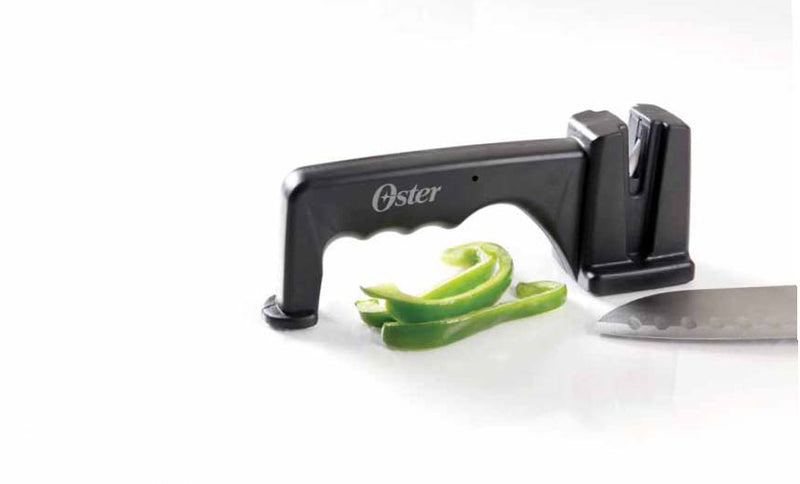 Oster Trussville 7.5" x 3.0" Knife Sharpener - Black - PP Handle - Gift Box