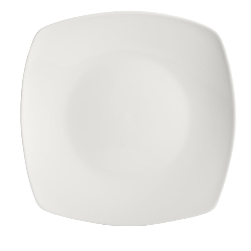 Gibson Home Zen Buffetware 16pc Dinnerware Set - White - Square - Fine Ceramic - Gift Box