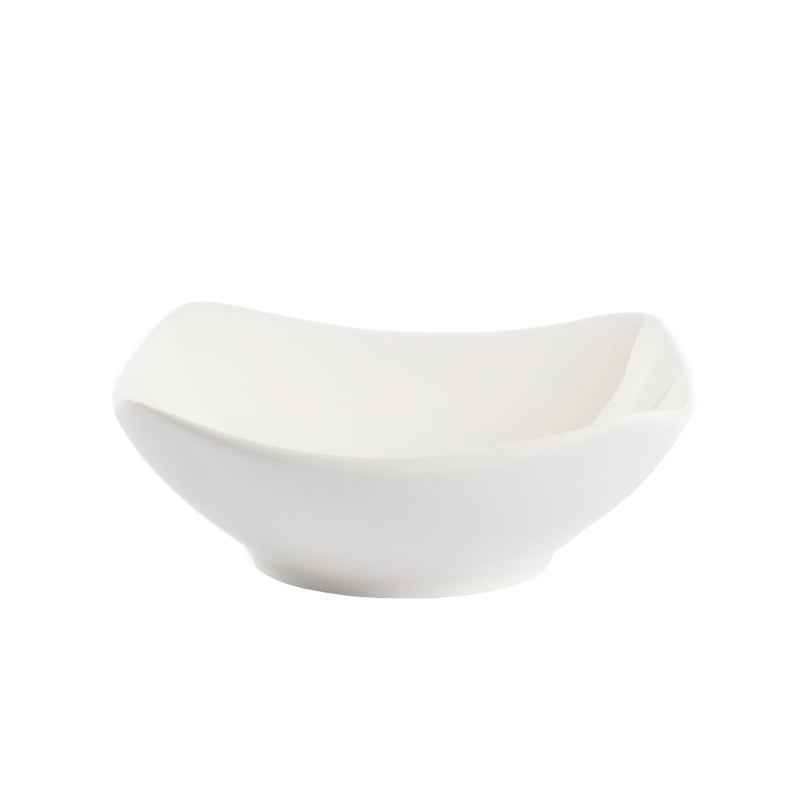 Gibson Home Zen Buffetware 16pc Dinnerware Set - White - Square - Fine Ceramic - Gift Box