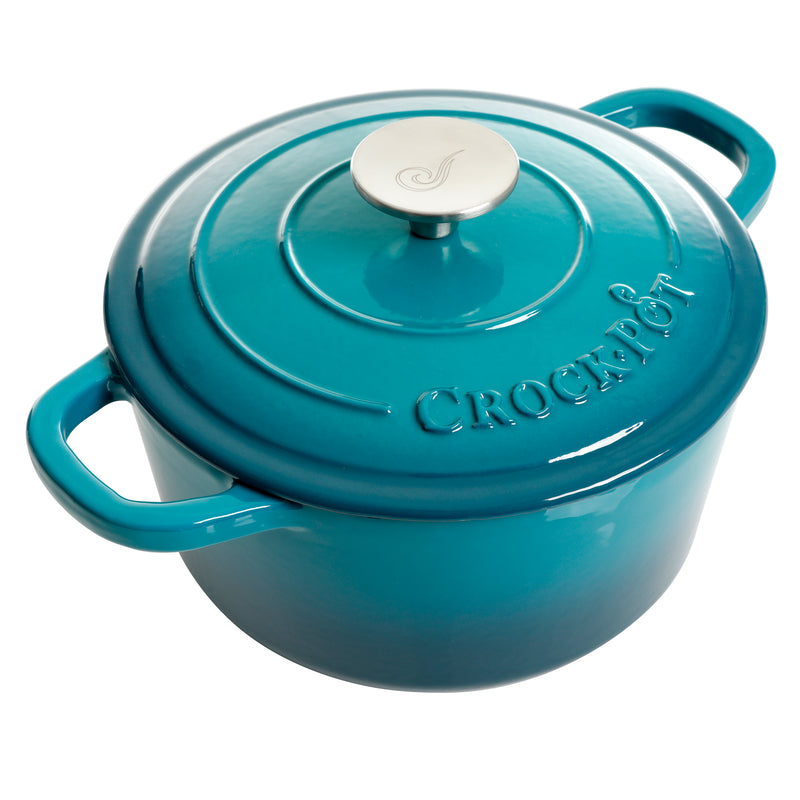 Crock-Pot Artisan 3qt Enamel Cast Iron Dutch Oven w/ Lid - Round - Gift Box