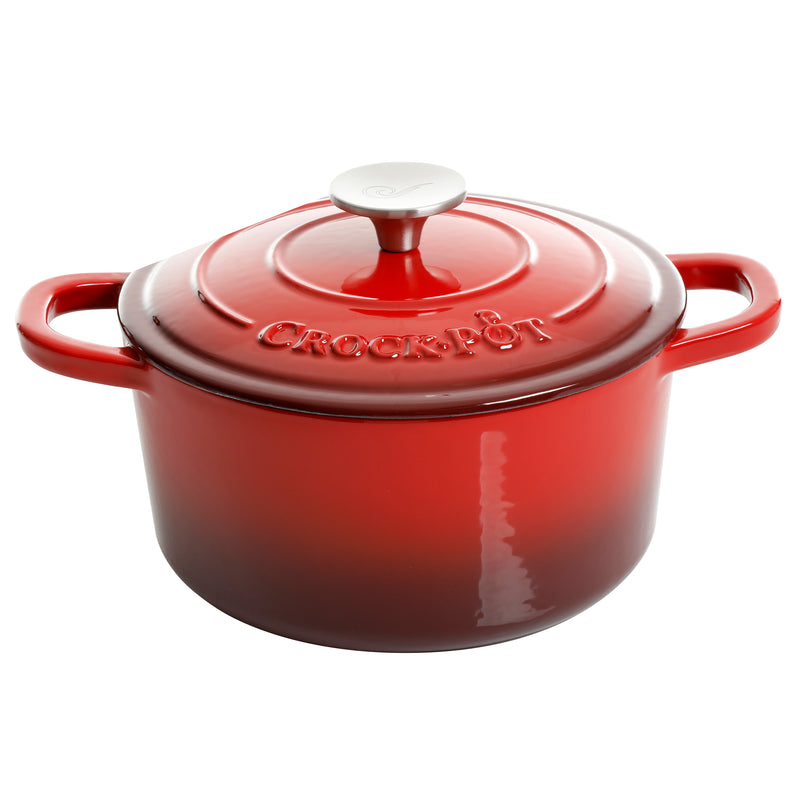 Crock-Pot Artisan 3qt Enamel Cast Iron Dutch Oven w/ Lid - Round - Gift Box