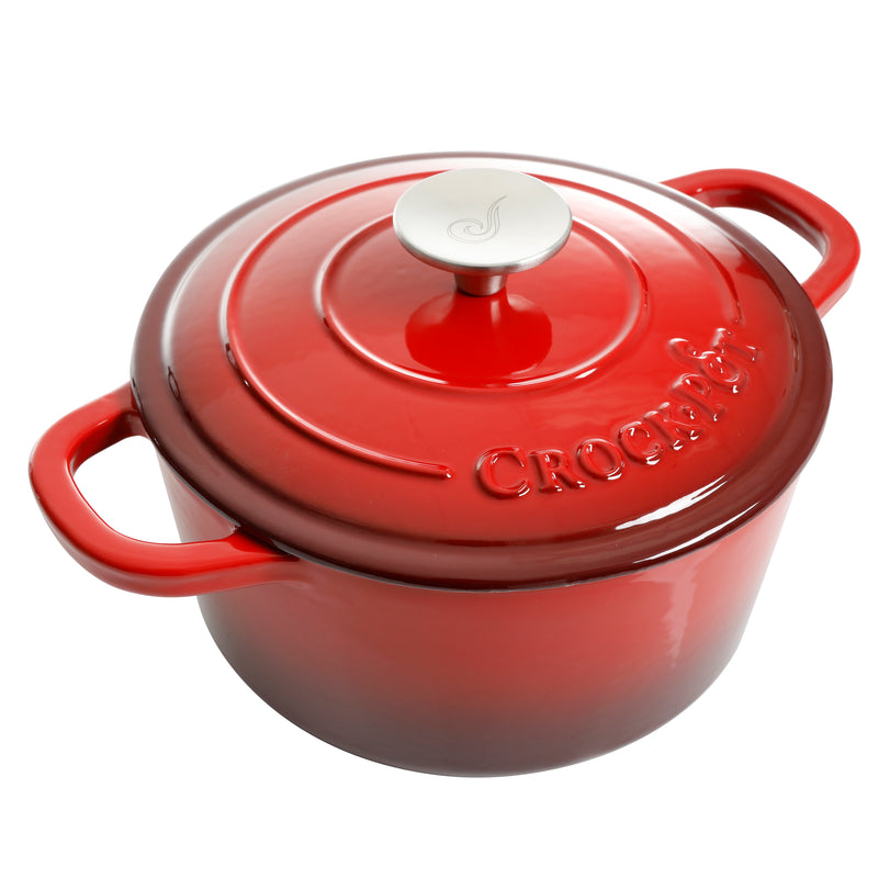 Crock-Pot Artisan 3qt Enamel Cast Iron Dutch Oven w/ Lid - Round - Gift Box