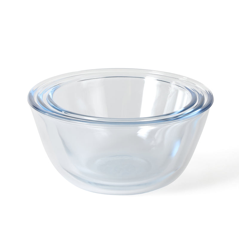 Martha Stewart Summersol 6pc Borosilicate Glass Mixing Bowls w/ PP Lids - Martha Blue - Round - Gift Box