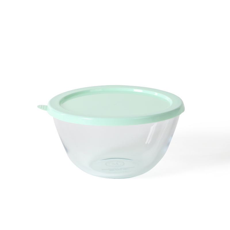 Martha Stewart Summersol 6pc Borosilicate Glass Mixing Bowls w/ PP Lids - Martha Blue - Round - Gift Box
