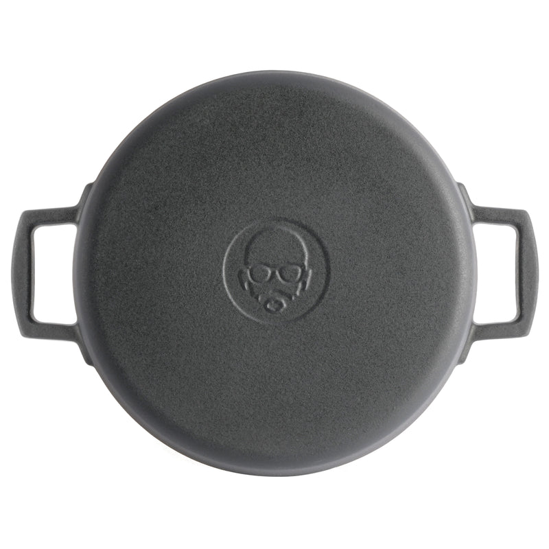 Babish - 6 Qt Dutch Oven W/ Lid - Blue - Matte Finish - Ss Knob - Cast Iron - Color Sleeve W/ Rm