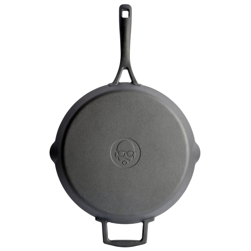 Babish 12" Preseason Cast Iron Skillet - Color Sleeve w/ Remailer