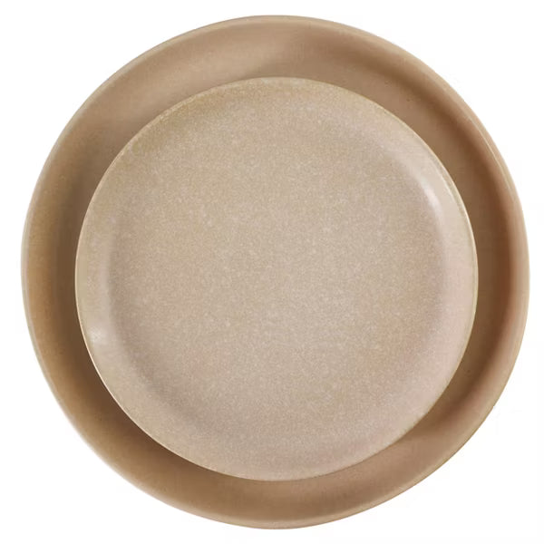 Soho Lounge Bryant Park 12pc Dinnerware Set - Reactive Glaze - Stoneware - Gift Box
