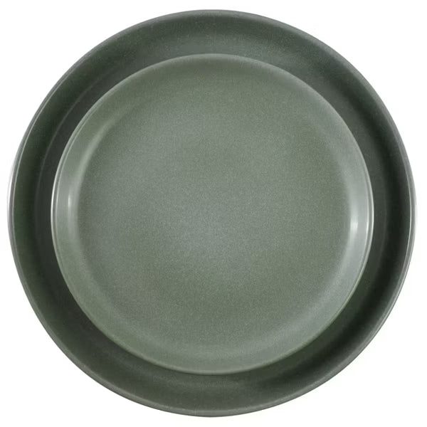 Soho Lounge Bryant Park 12pc Dinnerware Set - Reactive Glaze - Stoneware - Gift Box