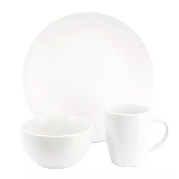 Gibson Home Everyday Plus 12pc Dinnerware Set - Semi Matte - Solid Color - Stoneware - Gift Box