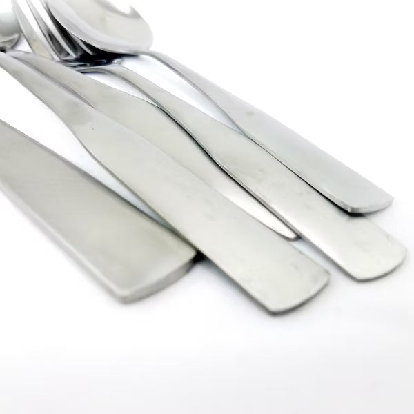 Gibson Home Abbeville 6pc Flatware Set w/ Wire Caddy - Service for 12 - Mirror Polished - Stainless Steel - Gift Box