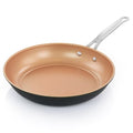 Gibson Home Chestnut 2pc 9.5" & 8" Carbon Steel Non-Stick Frying Pan - Open Stock w/ Shrink Wrap