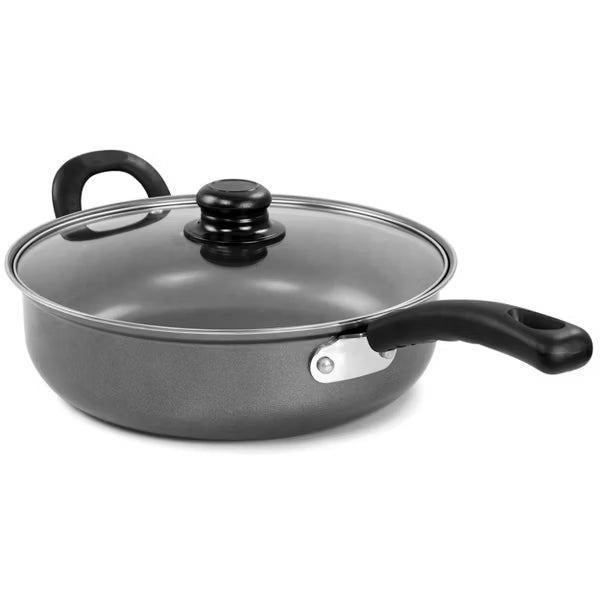 Gibson Home Highberry 11" Carbon Steel Chicken Fryer w/ Lid - Shrink Wrap w/ Color Label