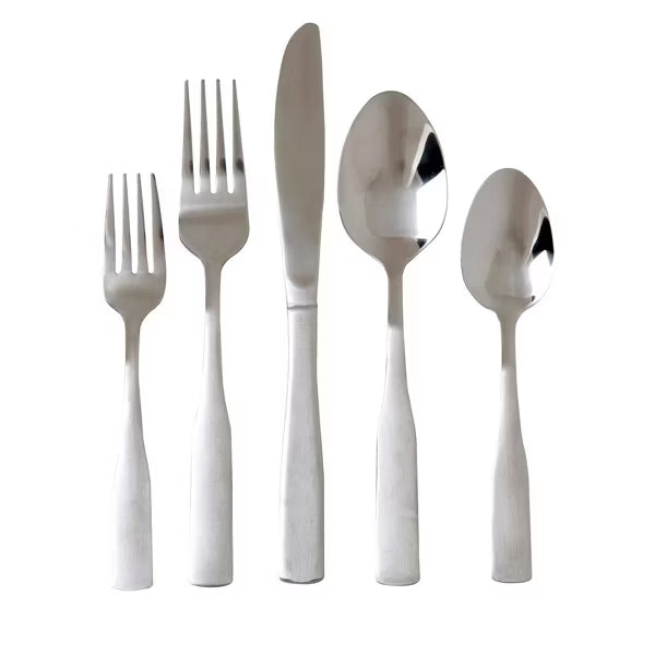 Gibson Home Abbeville 6pc Flatware Set w/ Wire Caddy - Service for 12 - Mirror Polished - Stainless Steel - Gift Box