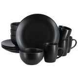 Gibson Home Everyday Plus 12pc Dinnerware Set - Semi Matte - Solid Color - Stoneware - Gift Box