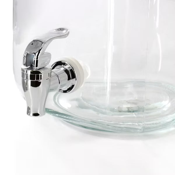 Gibson Home Ferris 1.3 Gallon Glass Drink Dispenser w/ Rope Handle - Clear - Gift Box