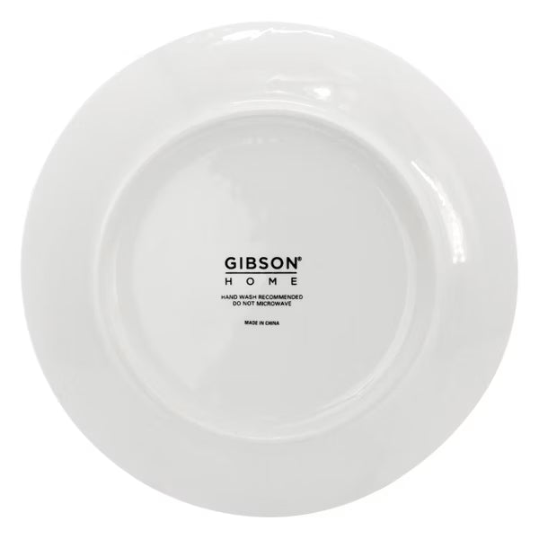 Gibson Home Ogalla 30pc Dinnerware Set - Gold Banded - 1.5mm Band- Decorated - Fine Ceramic - Gift Box