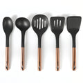 Oster Baldwyn 5pc Nylon Kitchen Tools - Rose Gold Stainless Steel Handle - Gift Box