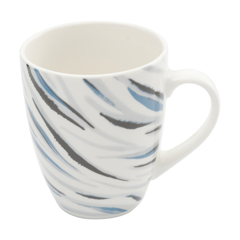 Gibson Home Print Blue 16pc Porcelain Dinnerware Set - Gift Box