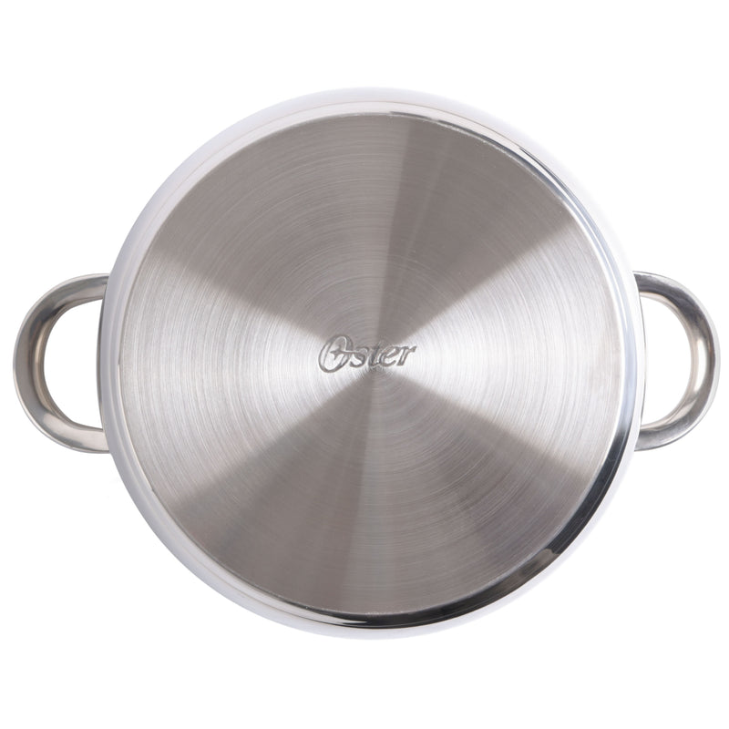 Oster Sangerfield 6qt Stainless Steel Casserole w/ Steamer Insert and Lid - Gift Box