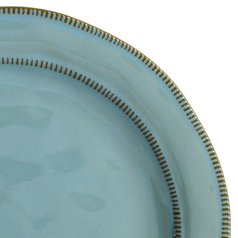 Gibson Elite Terranea 12pc Dinnerware Set - Reactive - Terracotta - GBX - Teal