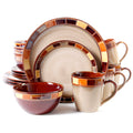 Gibson Elite Casa Estebana 16pc Dinnerware Set - Reactive - Stoneware - Gift Box