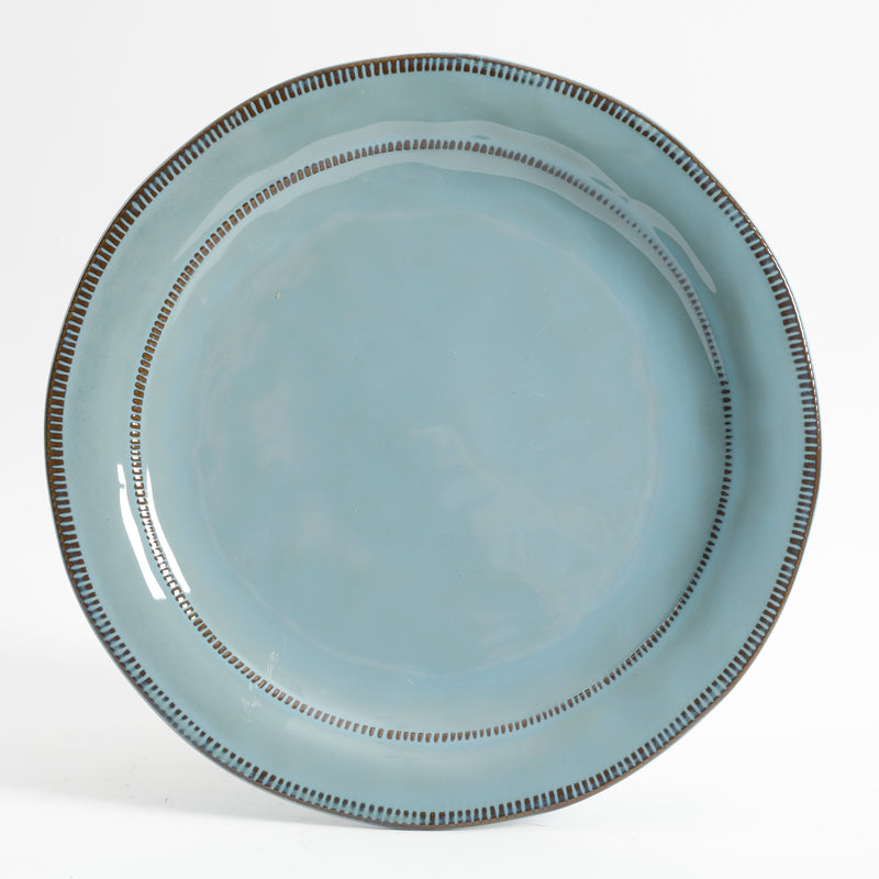 Gibson Elite Terranea 12pc Dinnerware Set - Reactive - Terracotta - GBX - Teal