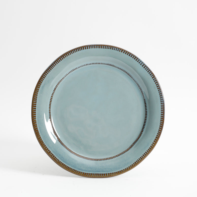 Gibson Elite Terranea 12pc Dinnerware Set - Reactive - Terracotta - GBX - Teal
