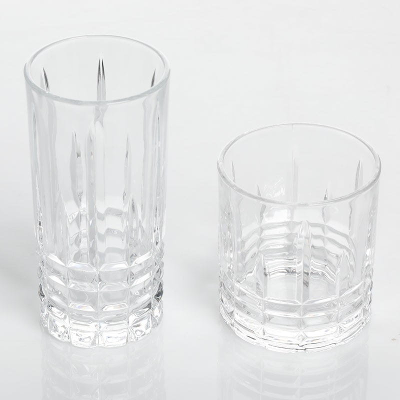 Gibson Home Jewelite 16pc Glass Tumbler & DOF Set - Clear - Gift Box